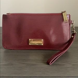 Steve Madden Deep Red Clutch